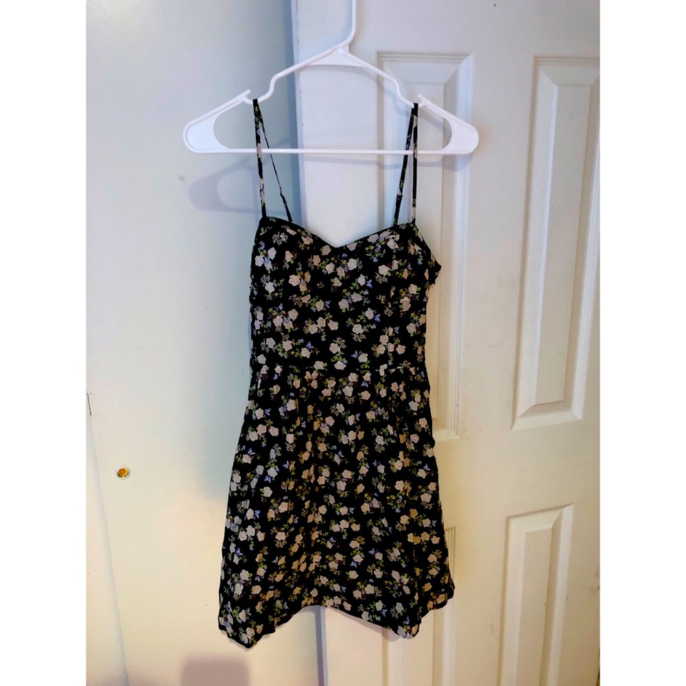 H&M Floral Mini Cotton Dress